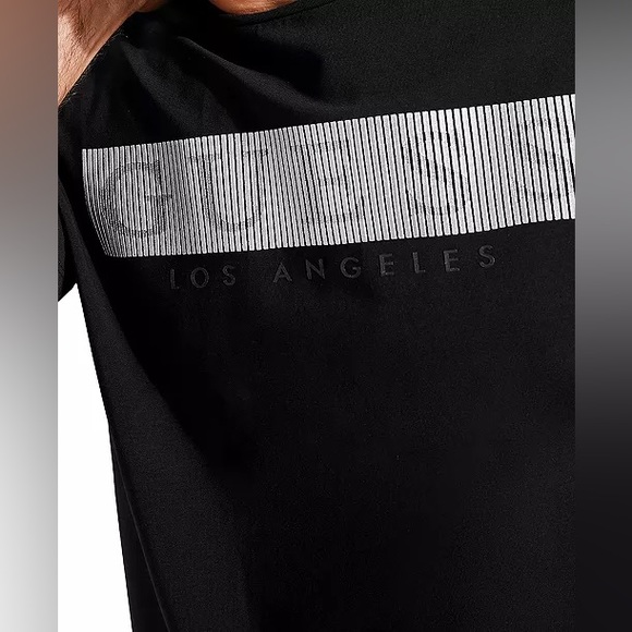 Guess Men’s Super Slim Fit Barcode Mystery Logo Tee Size Small - Picture 14 of 16